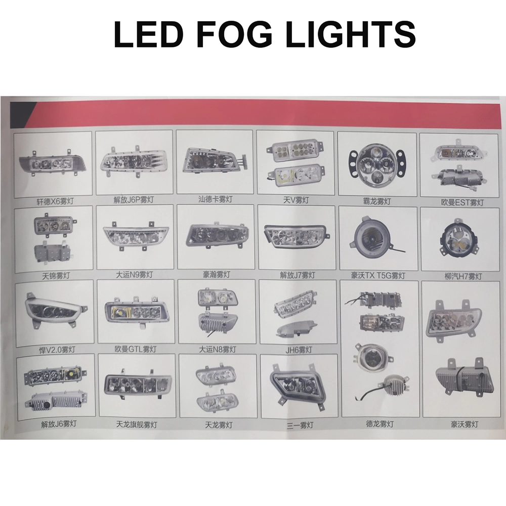 Auto Body Accessories HOWO/Dayun/ Hyundai/ Haohan/Auman/Tianlong LED Fog Lights for Truck Parts