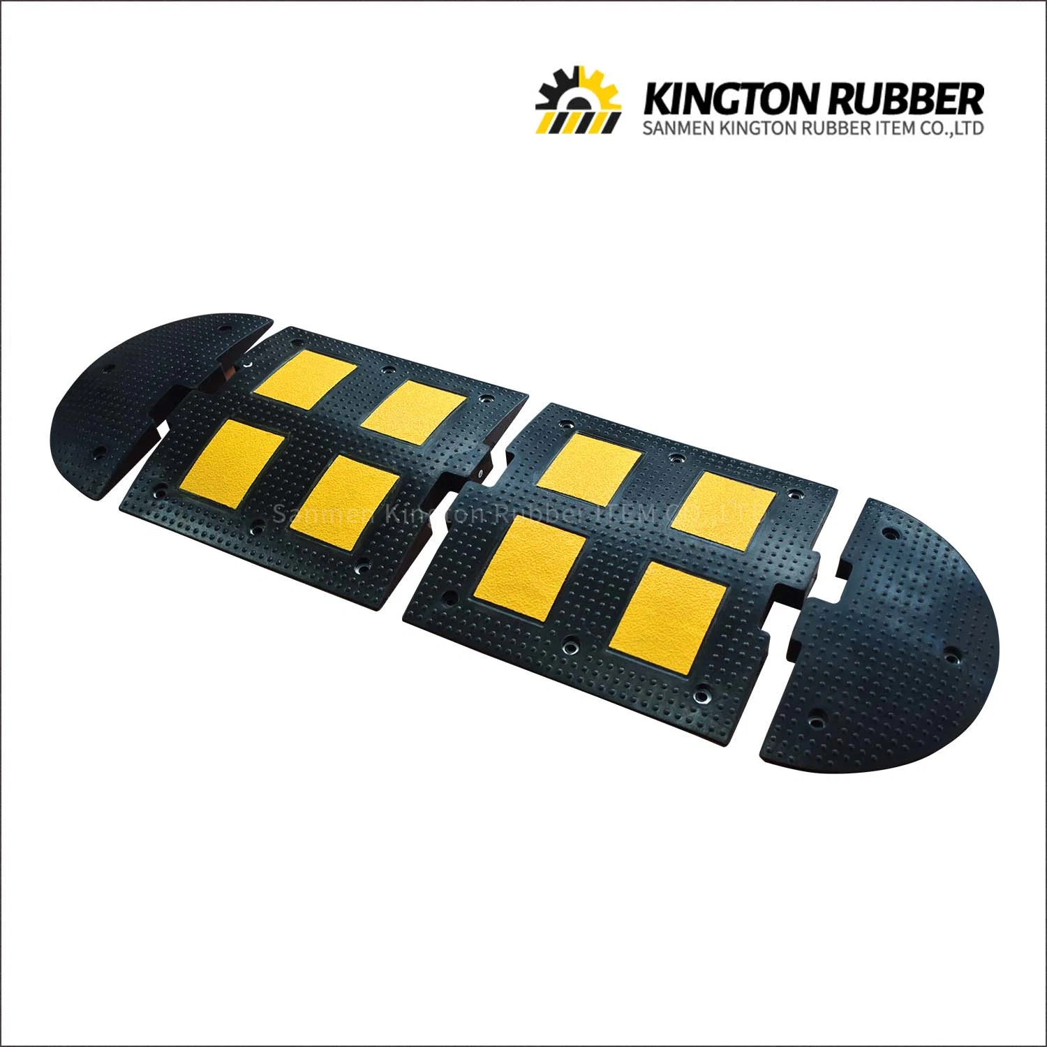 Best Quality 500*500*50mm Rubber Speed Bump for Driveways Street