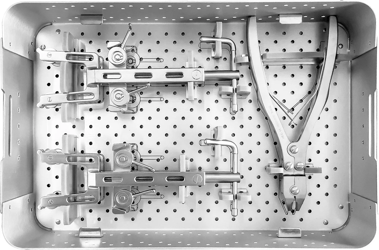 Du matériel chirurgical orthopédique médical fils de liaison tableau de cas d'outils