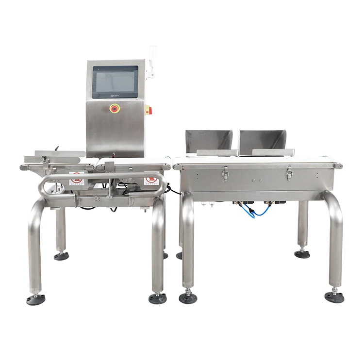 Online Digital Check Weigher Belt Conveyor Weight for Bottle Jars Cans Bag Production Line