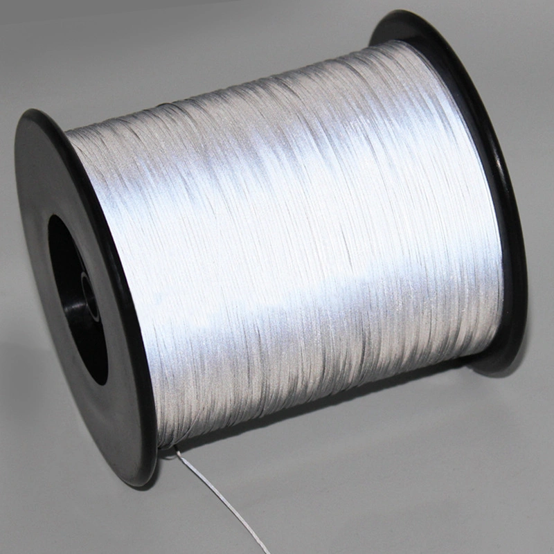 Hi Viz Grey Reflective Embroidery Thread Reflective Knitting Yarn 0.5mm