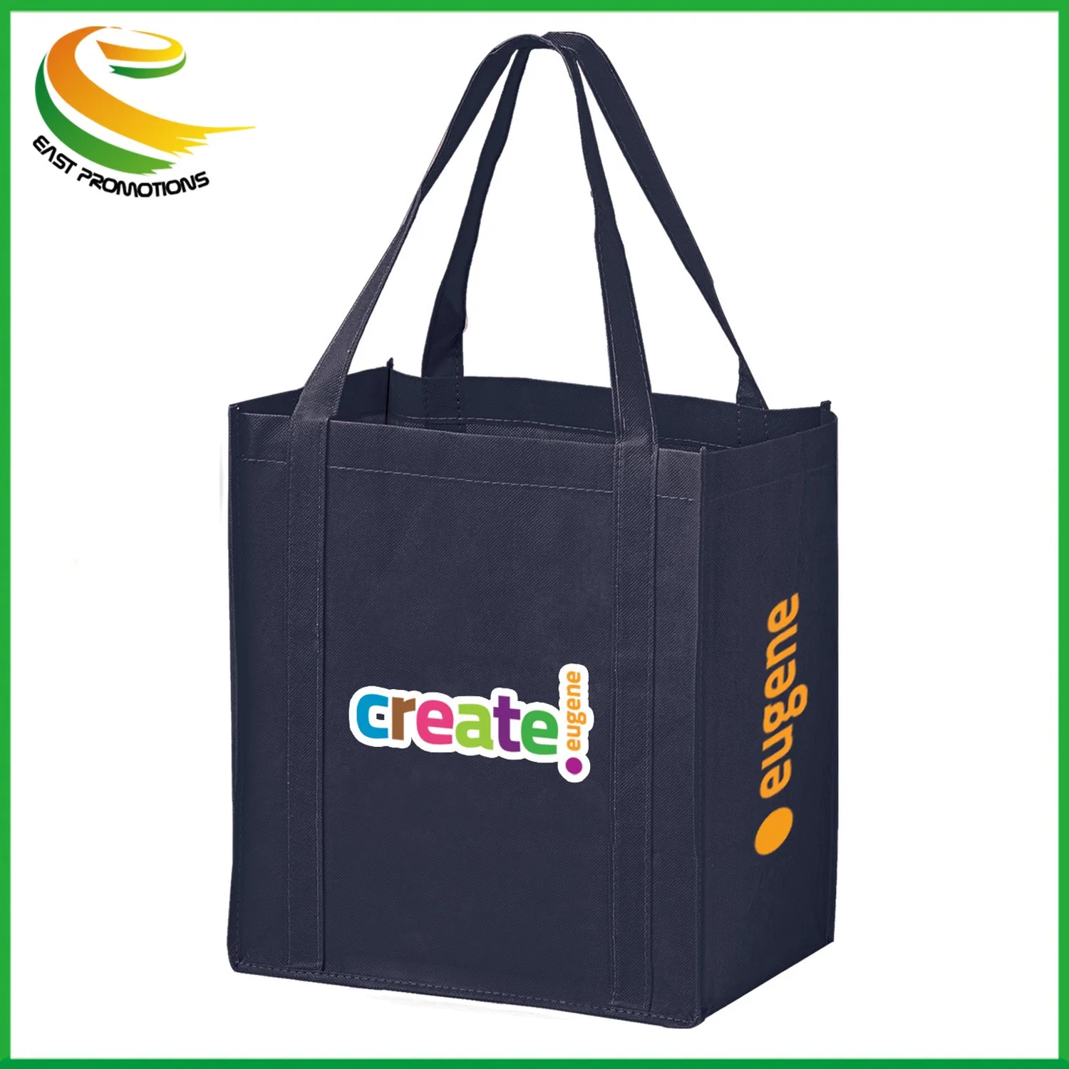 Factory Supply High quality/High cost performance  Heat Transfer 120gms Non Woven Shopping Bag, Advertising Tote Bag with Logo Printed for Sale