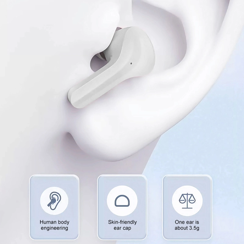 2023 New Design Crystal Color Wireless Earphone Bt5.1 Earbuds Lightweight Wireless Headset