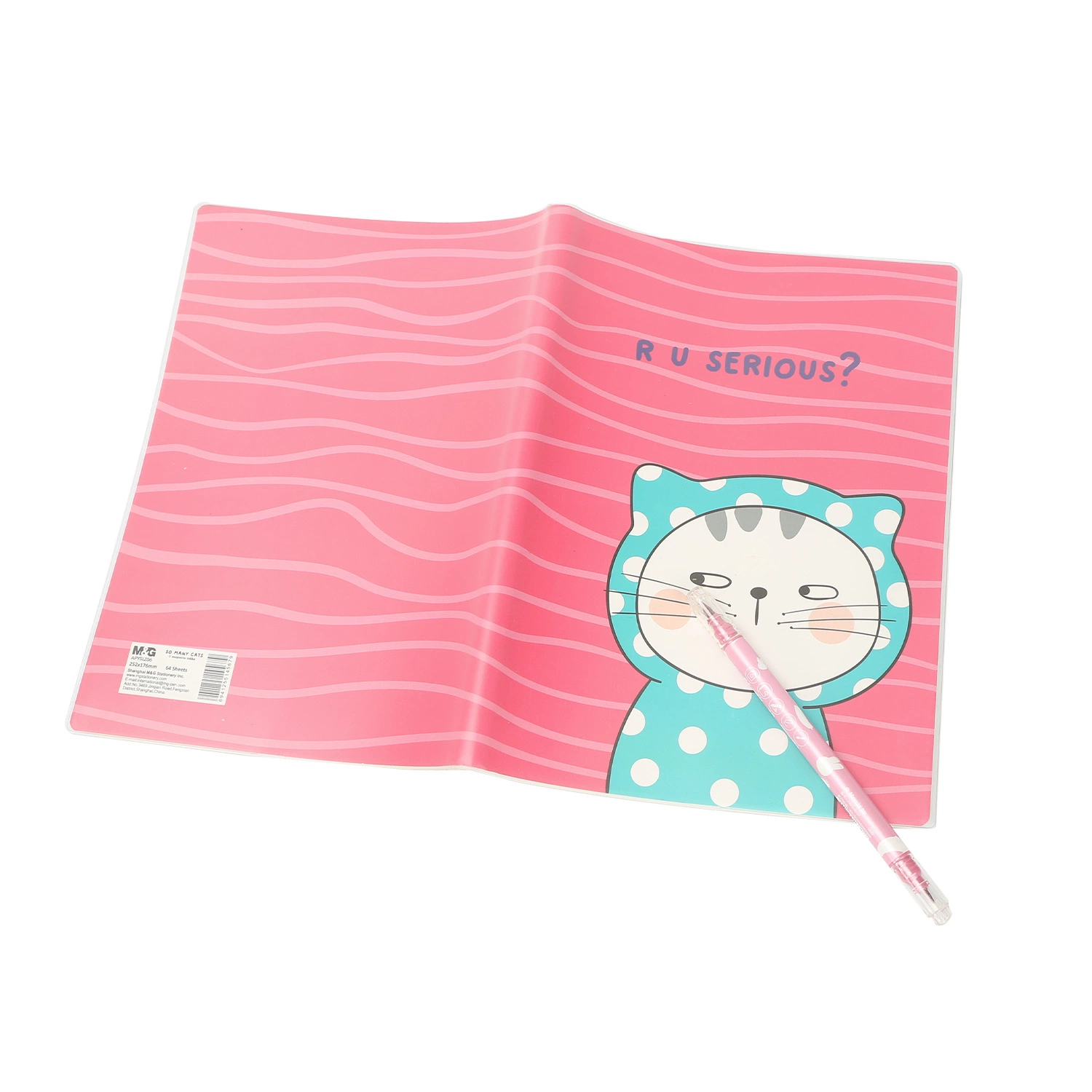 Promotion Stationery Multicolor Clear Plastic Cover Notebook