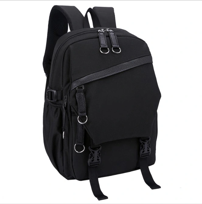 Novo Design à prova de mochila anti-roubo de Nylon viagens escolares Backpack Zipper mulheres bag bolsa notebook personalizado de carregamento USB