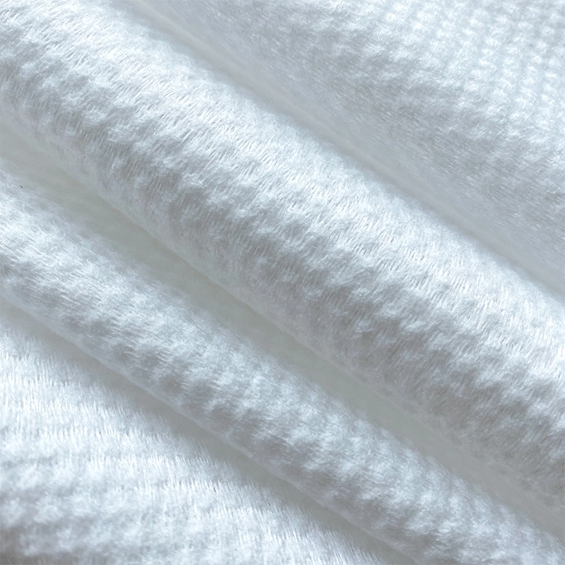 100% Polyester 60GSM Tissu non tissé Spunlace pour lingette humide