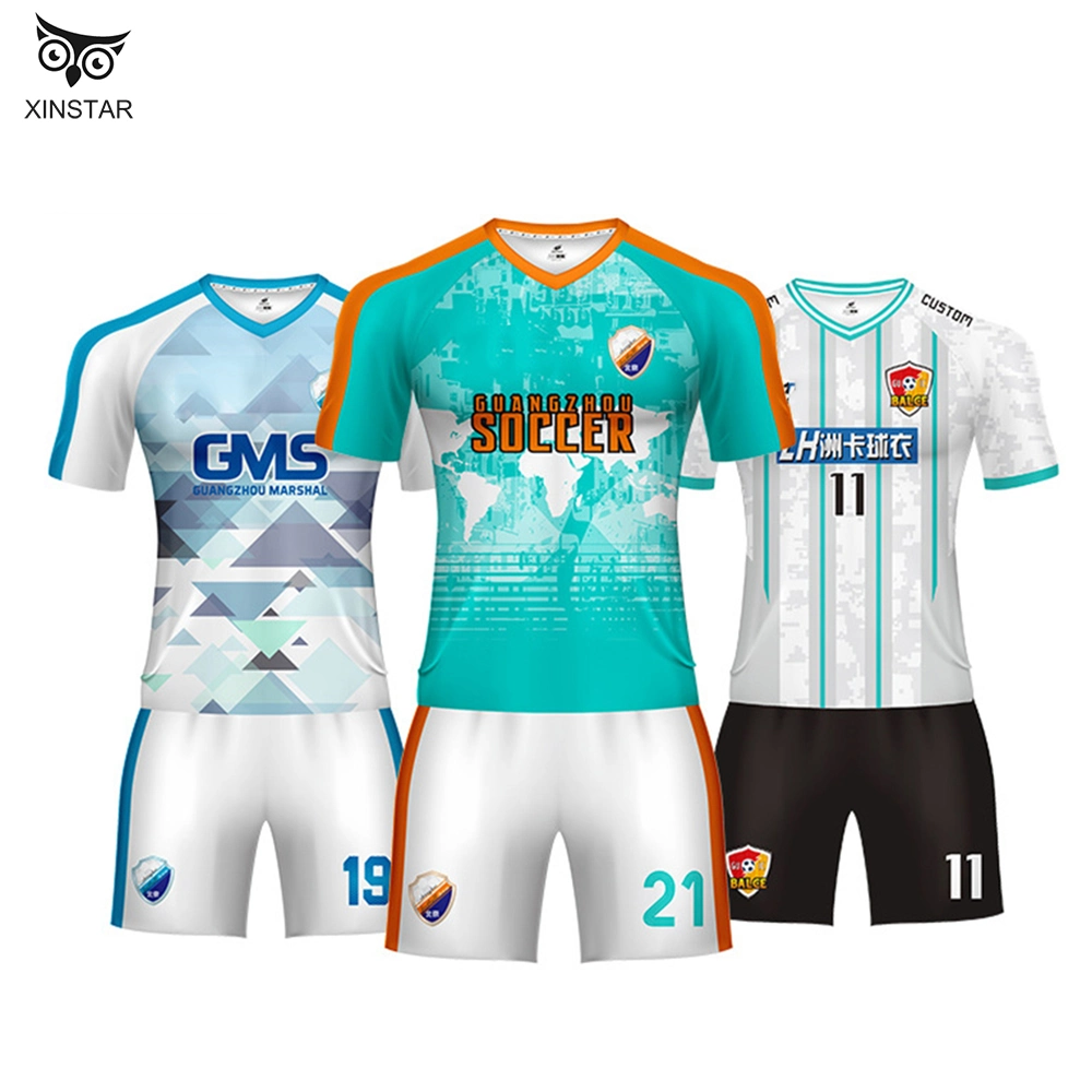 Design livre de alta qualidade, camisola futebol Novo Modelo Soccer Jersey