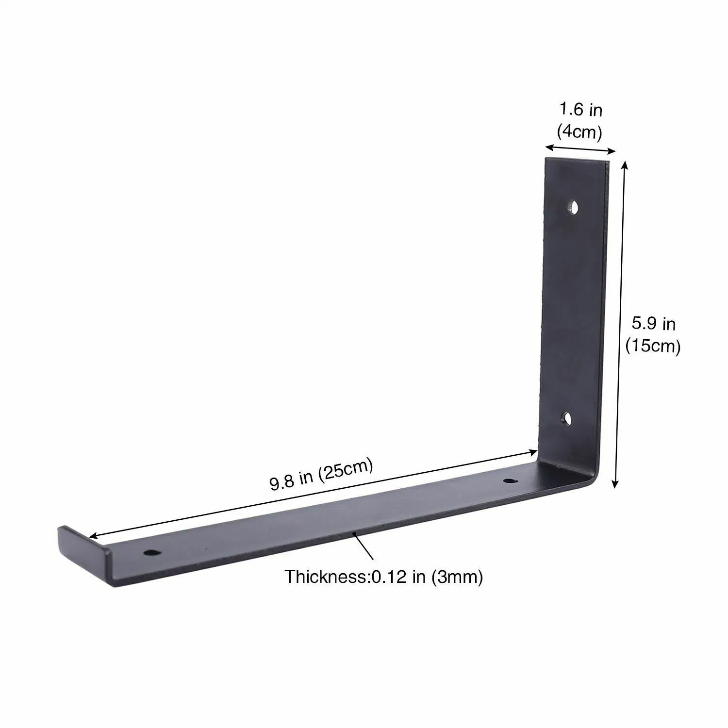 Soportes de estante flotante soportes de estante de pared de altas prestaciones 10 Pulgadas