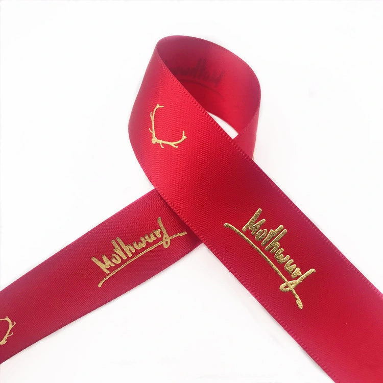 Wholesale/Supplier Decorative Grosgrain Ribbon Printed Christmas Ribbon Printed Satin Ribbon Customized Jacquard Ribbon