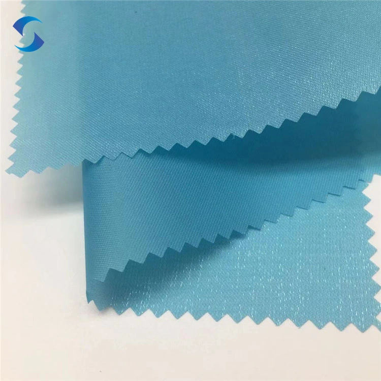 Fashion Taffeta Silk Fabric 210t Shining Polyester Taffeta Fabric for Bags Stock Lot