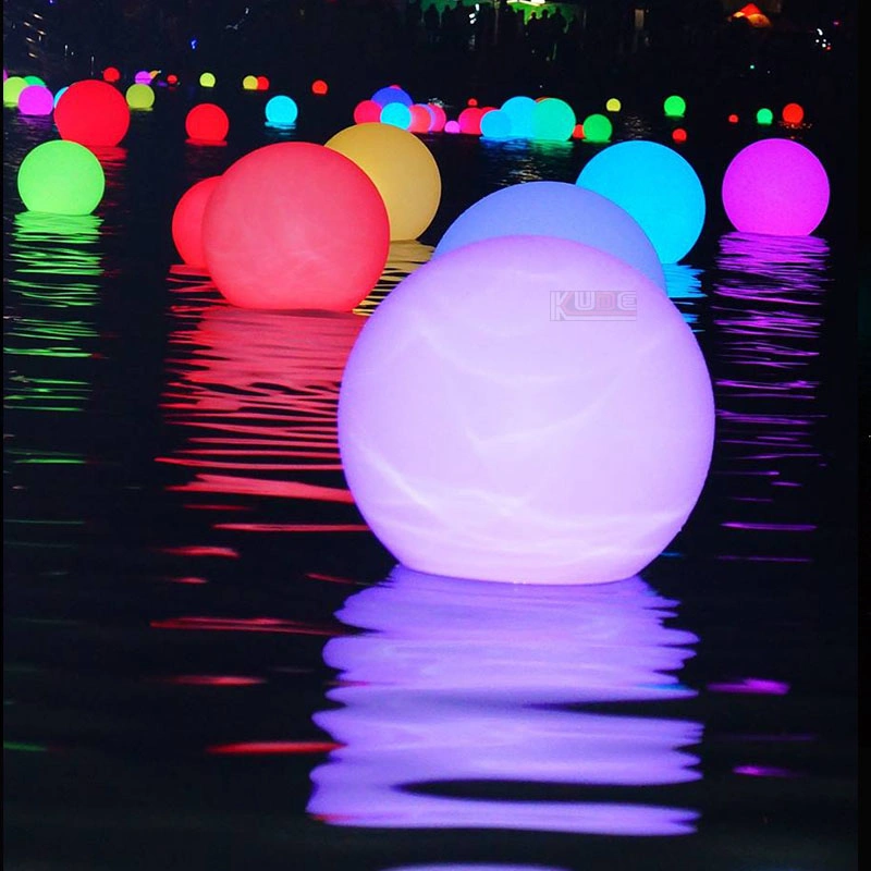 Battery Operated Colorful LED Balls for Garden with Waterproof