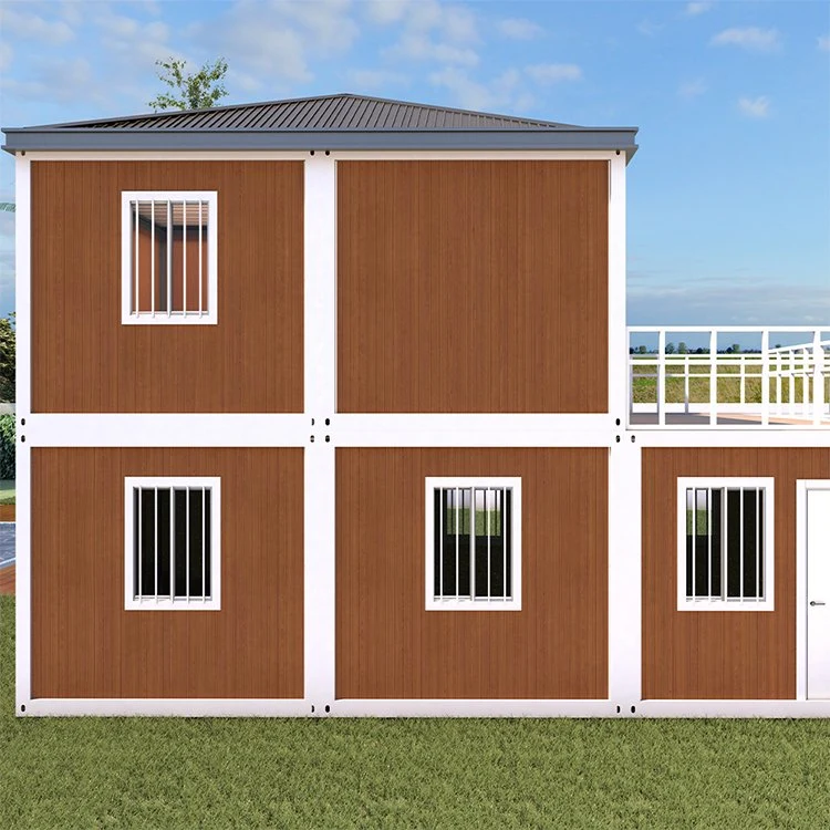 2-Story2 dormitorio y sala de estar Presupuesto Prefabricados contenedor Casa Prefabricados Edificio de envases de paquete de vivienda de contenedor