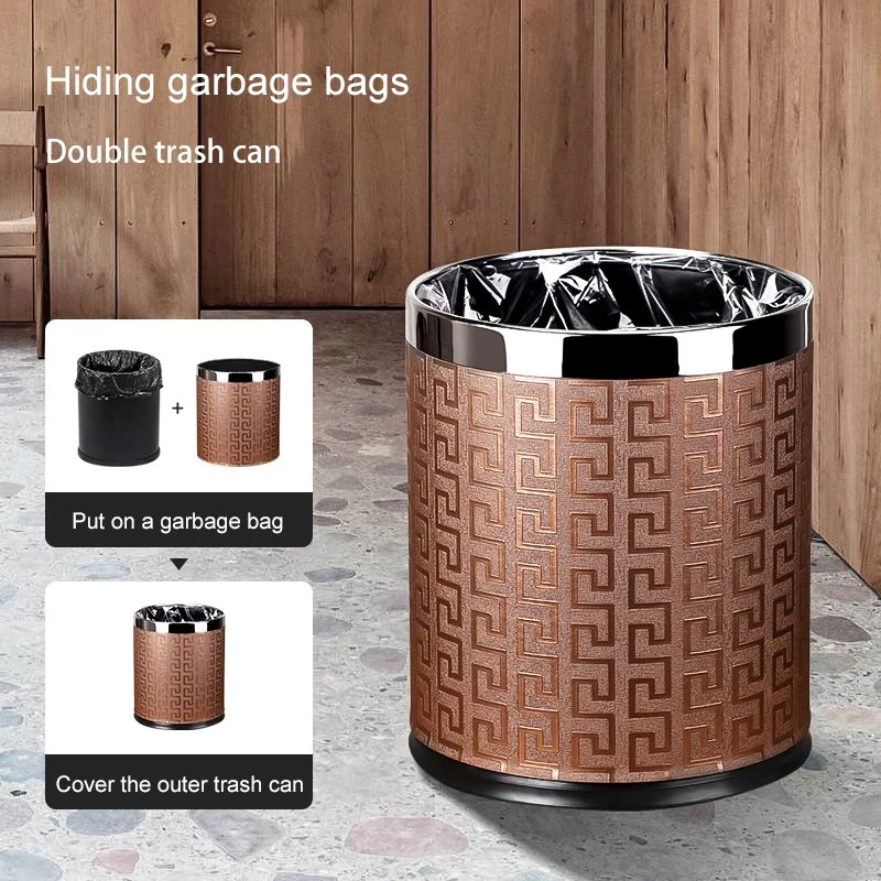 Saige 10L Hotel Indoor Plastic Trash Bin