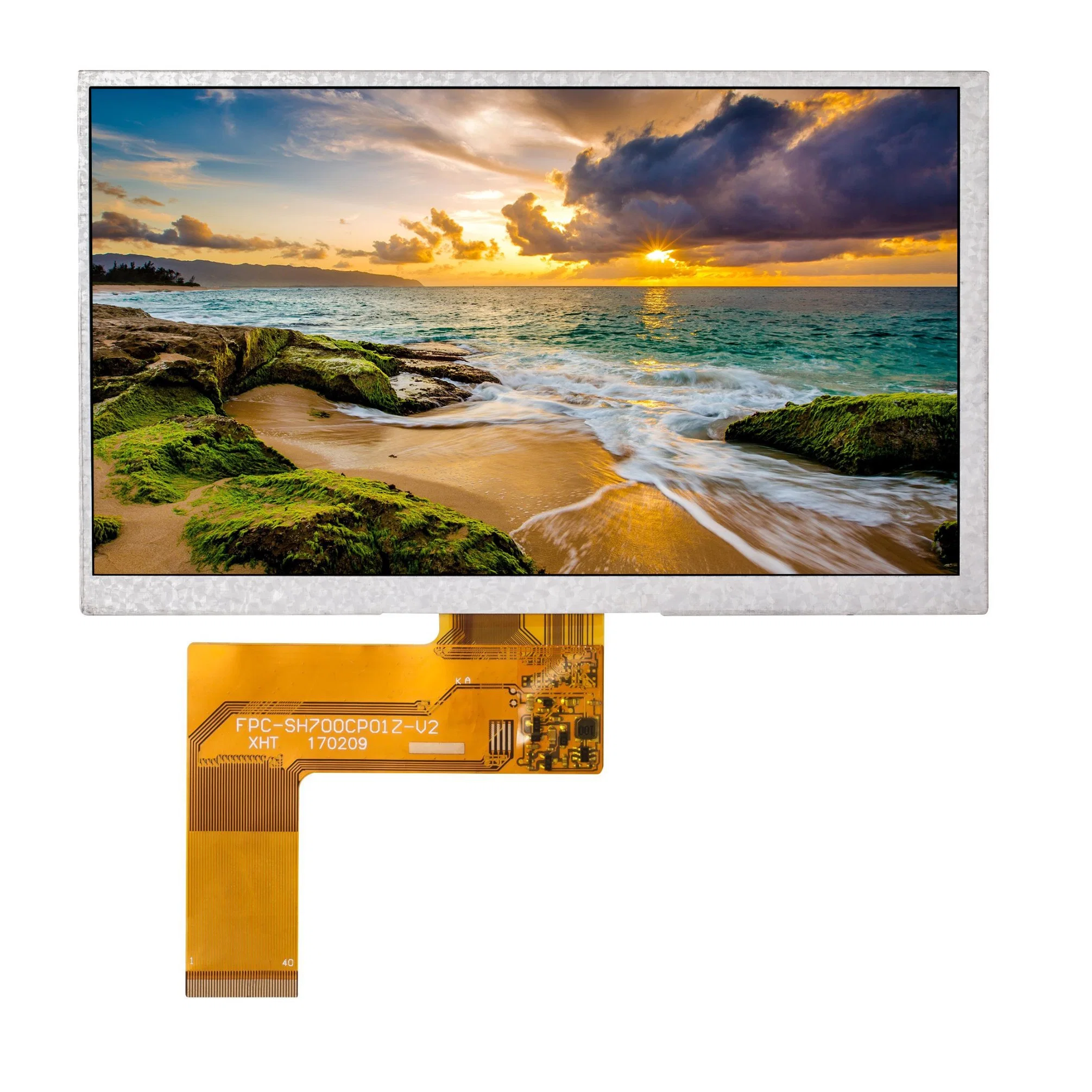 7 Inch TFT LCD Display Screen 800X480 24 Bit RGB Interface for Car