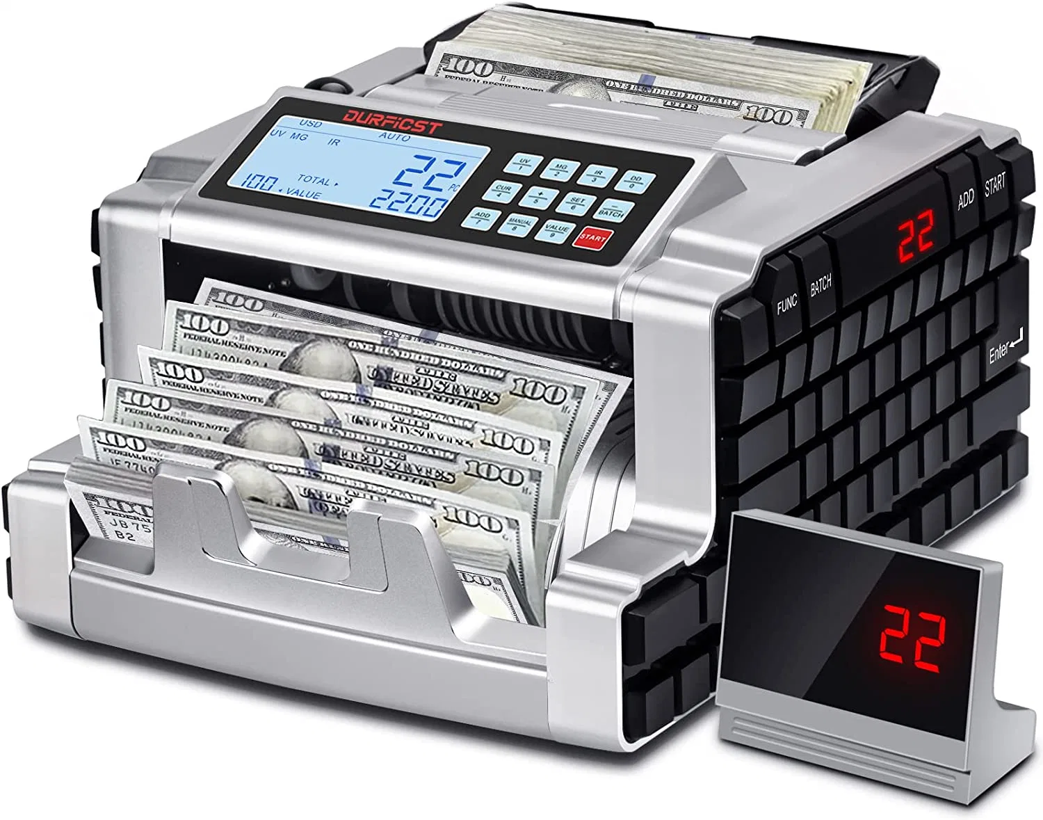 Al-6200W High Quality Cash Counting Machine Bill Counter Machine Coin Sorter and Counter