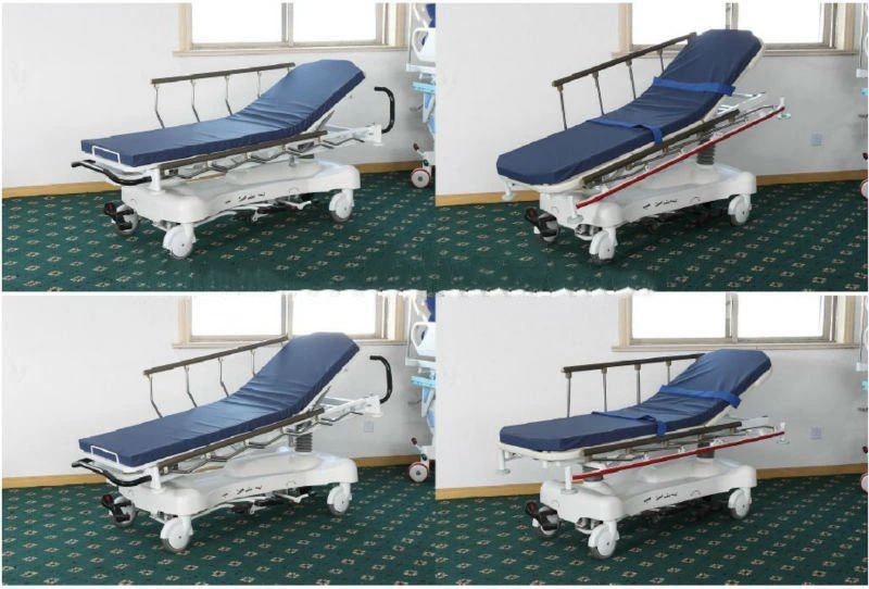 Hydraulic Rise-and-Fall Stretcher Cart Hospital ICU Room Hospital Bed (THR-111B)
