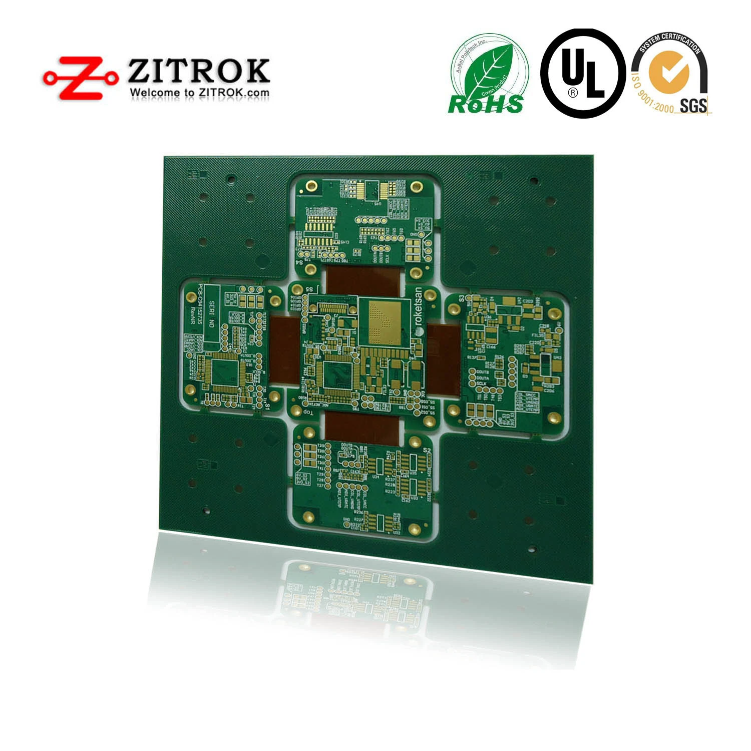 تصنيع المعدات الأصلية (OEM) الصلب-Flex PCB EMS الشركة المصنعة عينة لوحة PCB المقدمة مصنع المفتاح الدفق الخدمة