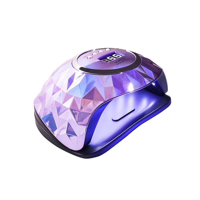 Lampe à ongles colorée 248W avec capteur intelligent et 60 perles LED pour nail art.