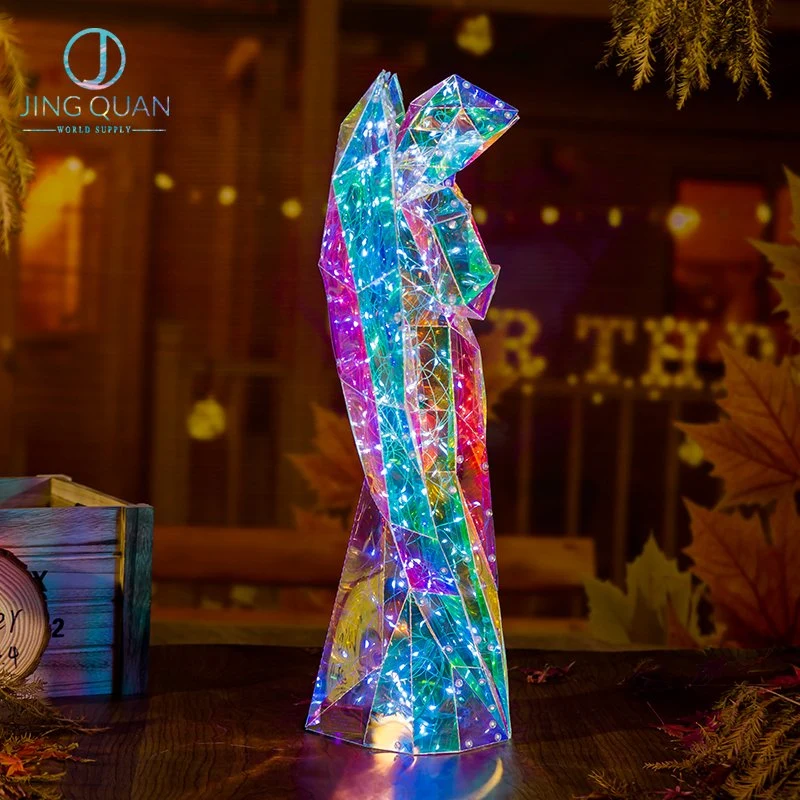 Angel 3D LED Nachtlichter Optische verträumte Lampen Weihnachtsdekoration Zubehör Papier Craft Lichter für Frauen Männer