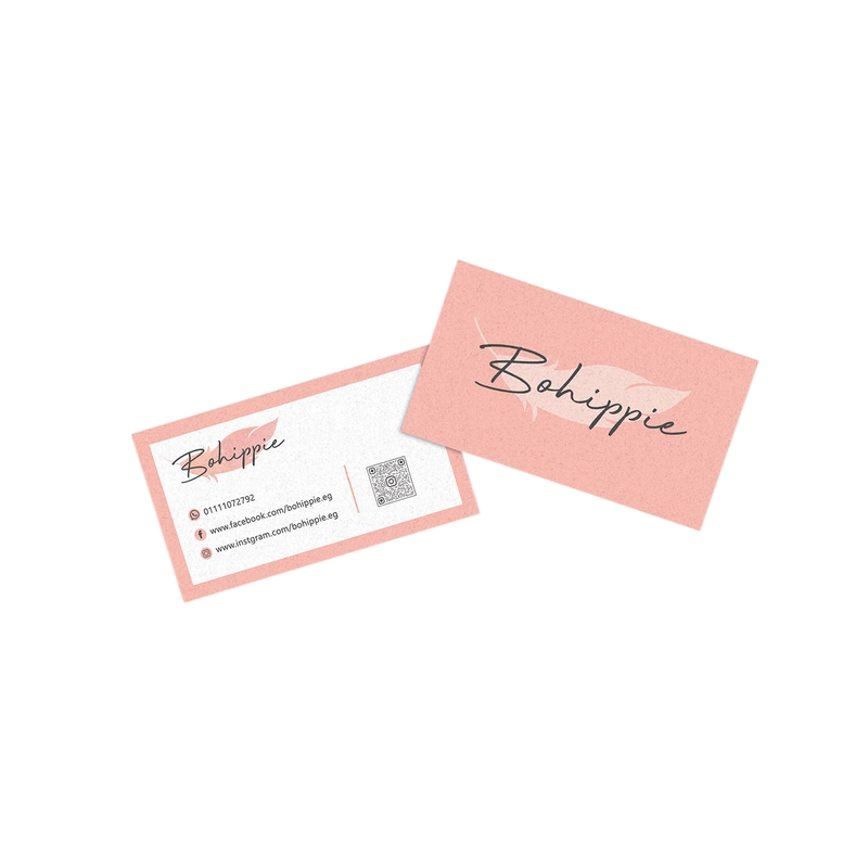 Customized Printed Pink Card Business Cards Name Card