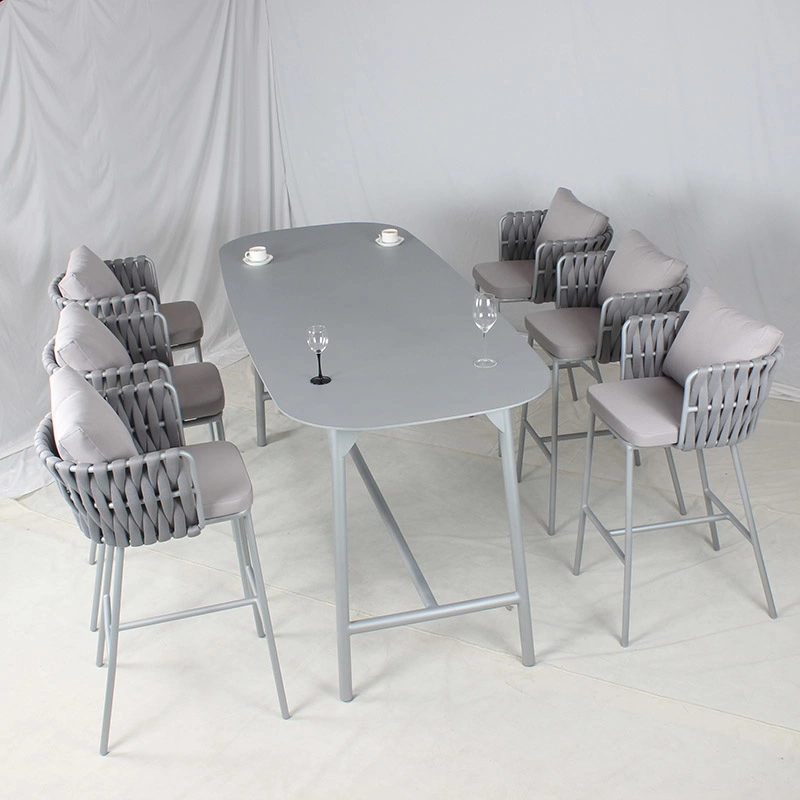 Cadeiras de mesa do moderno Style Outdoor Hotel Restaurant Aluminium Dining Bar Definir