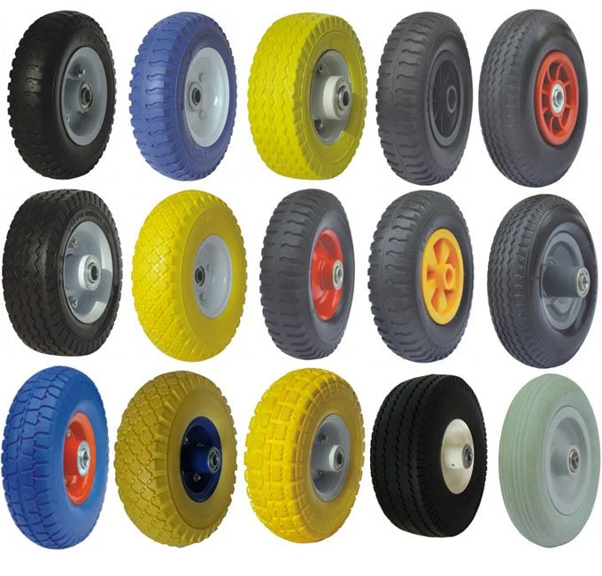 Wheel Barrow Tire 4.80/4.00-8 Solid PU Foam Rubber Wheel