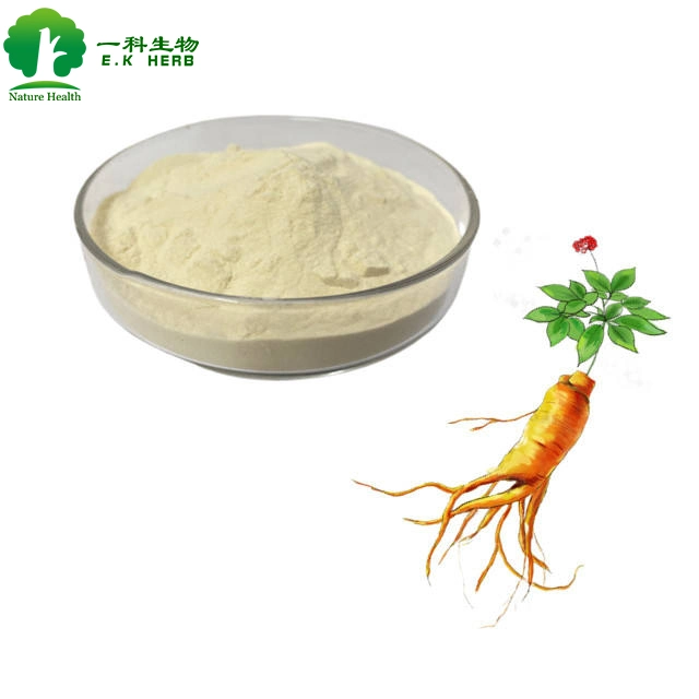 E. K Herb Extrato por atacado orgânico Ginseng raiz pó orgânico para cuidados da pele Ginseng Extrato em pó 5% ~ 80% Ginsenosides extracto de Panax Ginseng