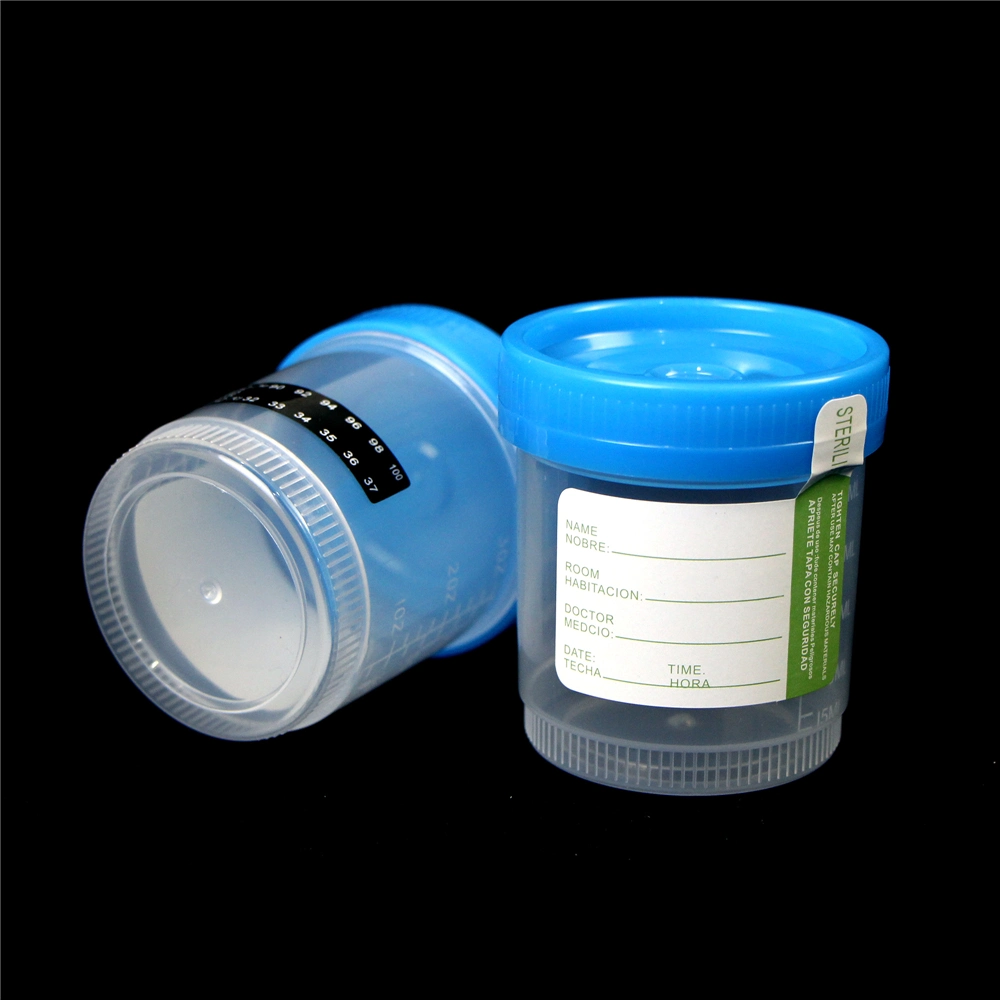 Transparenter Krankenhaus-Gebrauch-Frauen-steriler medizinischer Urin-Wegwerfcup