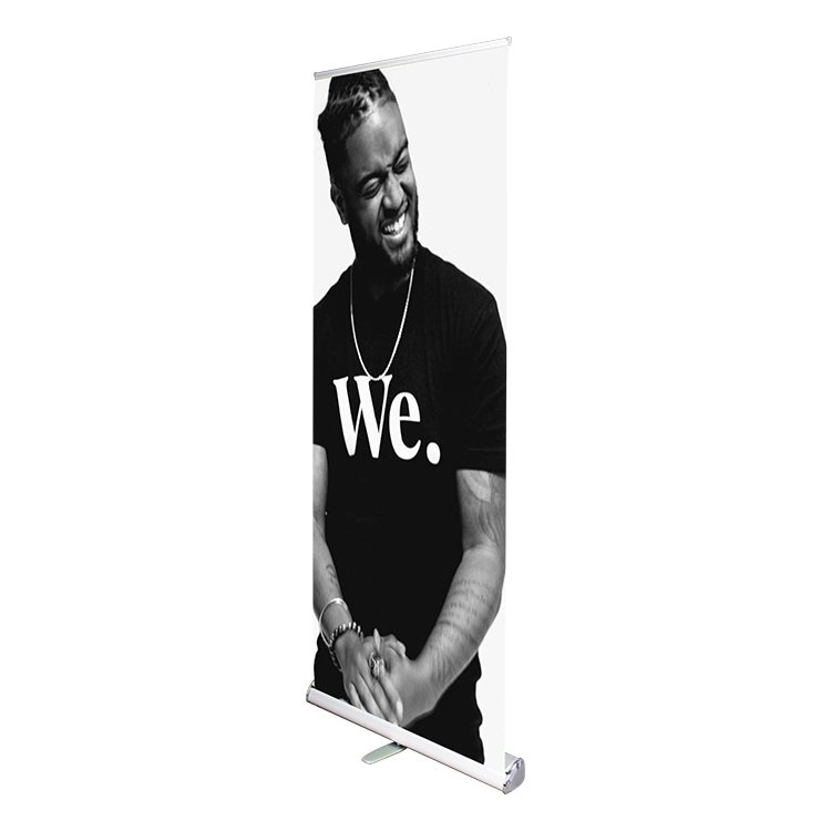 Customized Advertising Electric Roll up Banner Display Stand Rollup Banner Stand