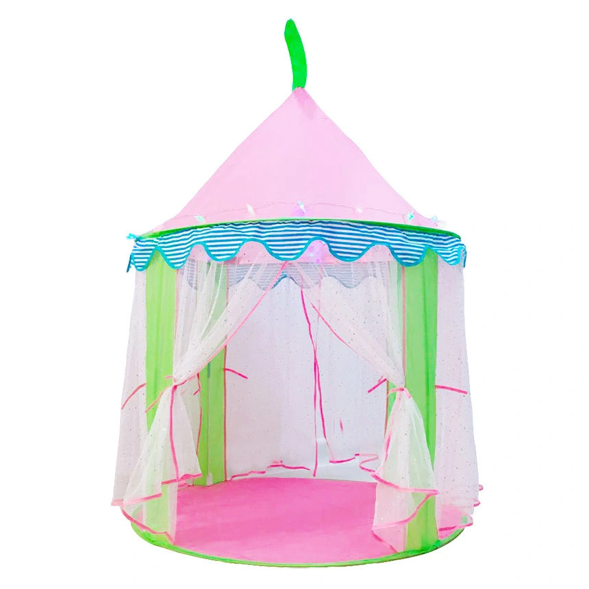 Kiddie Princess malla Tent Colapsible niños Pop up Round Game Sala Wbb16357