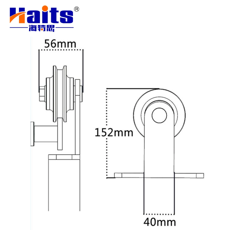 Barn Sliding Door Hardware T Shape Track System Door Hardware