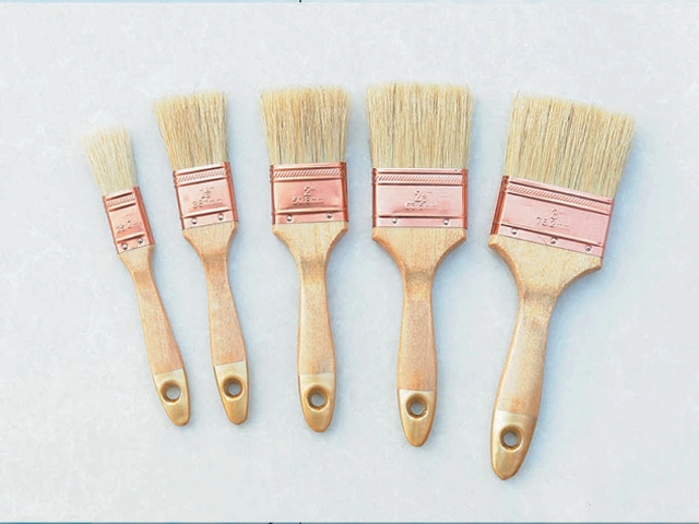 Brosse à poils creux en filaments coniques avec manche en plastique, /Outils de peinture/Brosse en soies/Brosse à main 12mm.