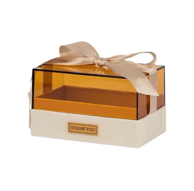 Rectangular Acrylic Crystal Gift Box Wedding Candy Box Christmas Lipstick Perfume Transparent Box