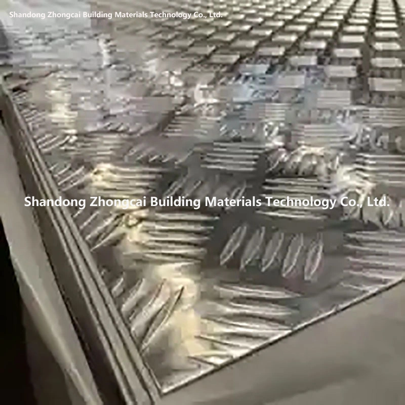 China Fabrik Hohe Qualität Diamant 5 Bar Aluminium Platte / Kariert Gemusterte Platte/Geprägtes Perforiertes Aluminiumblech