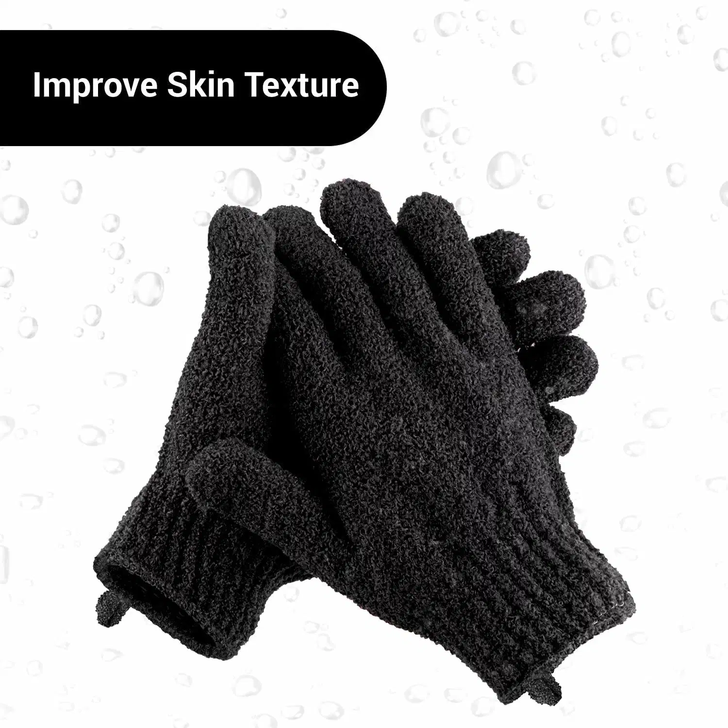 Custocroscope Lightgers Handschuh Massage Dead Spotlight Body Exfoliator Handschuhe Bad Handschuhe Nylon Custom Size 1pcs/OPP Tasche 50g