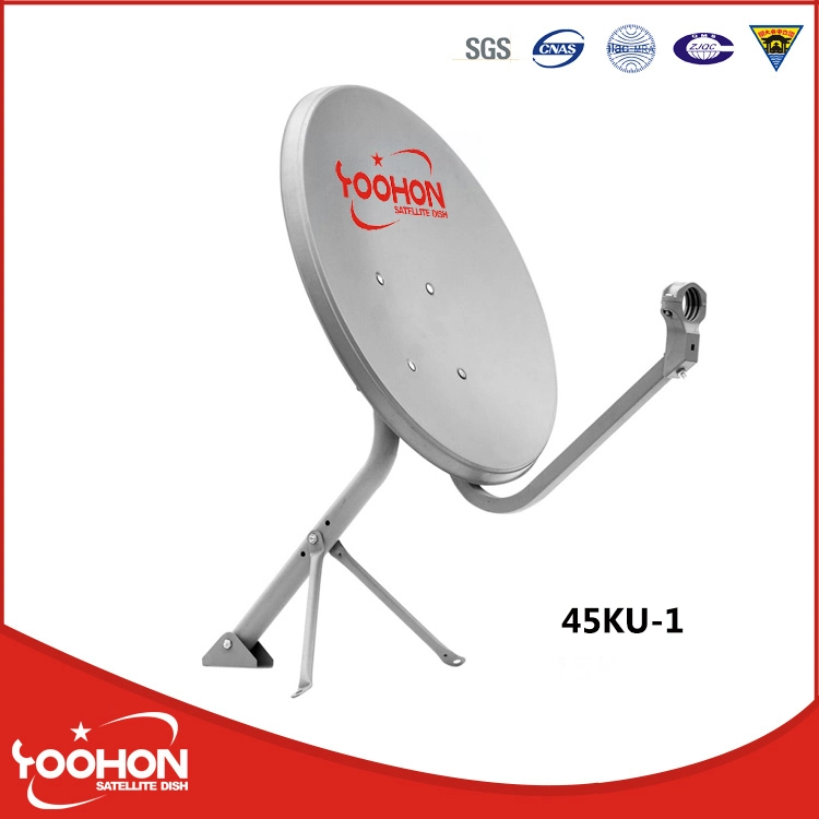 45cm Offset Small Satellite Dish Antenna, TV Antenna Outdoor