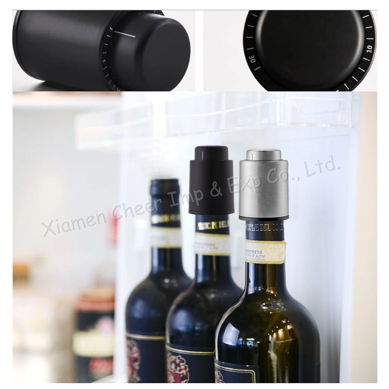 ABS Black Vacuum Preservation Wine Stopper