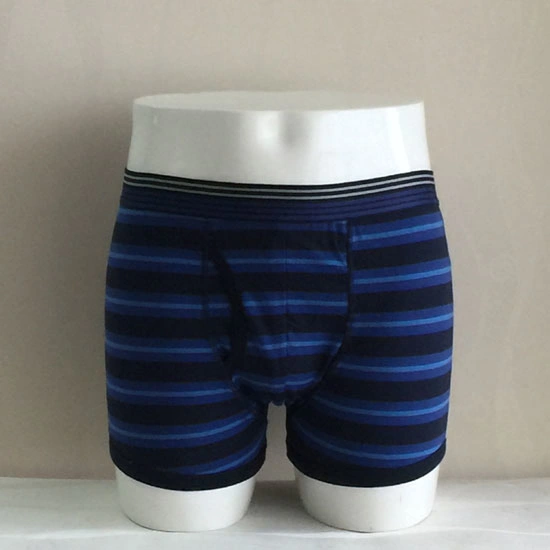 Patio teñido de Nylon a rayas de la correa de seda moda hombres Boxer breve