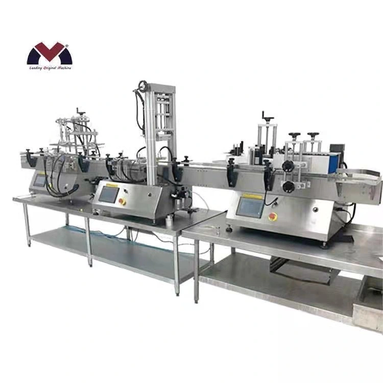 Automatic Packaging Machinery Liquid and Paste E-Liquid Bottle Filling Sealing Capping and Labeling Machine Packing Line Linear PVC Drive Belt in China