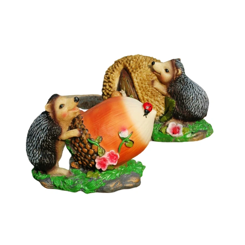 2020 New Design for Animal Resin Folk Hedgehog Crafts