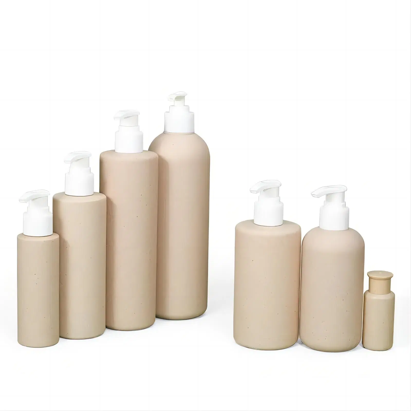 Eco-Friendly Biodegradable 30ml Cosmetic Container Wheat Straw Round Travel Squeeze Lotion Bottle