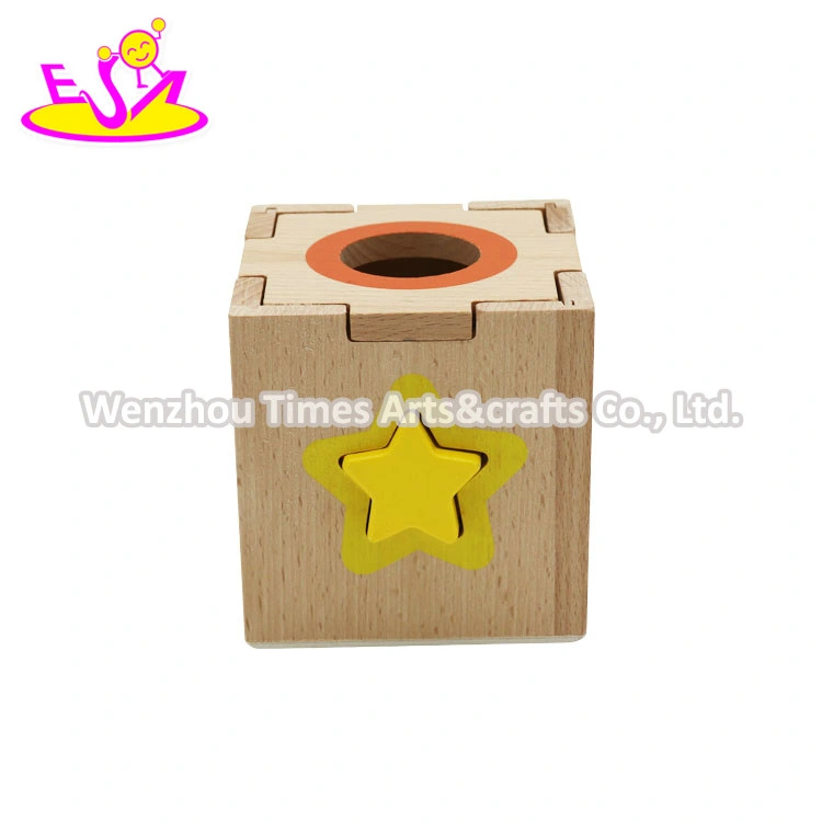 Customize Educational Sorter Wooden Shape Recognition Toy for Kids W12D378