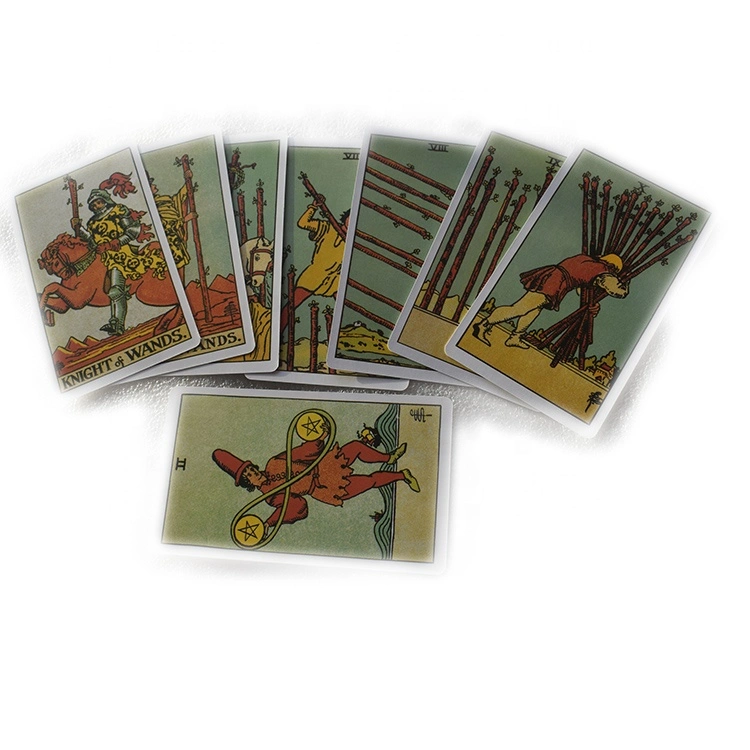 7pcS Tarot Deck Cards النسخة الإنجليزية في المستقبل يقول فورتشن ألعاب البطاقات