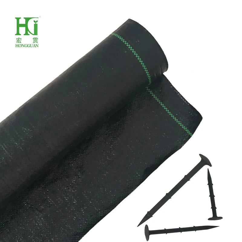 Black White Green Customized PE 100% Roll Landscape Weed Control Mat Barrier Fabric Ground Cover