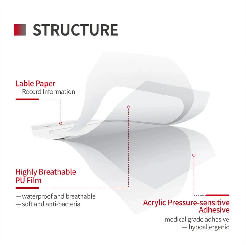 SJ IV Cannula Fixation Dressing Comparable Medical For IV Wound Care Transparent Film Dressings for Catheter