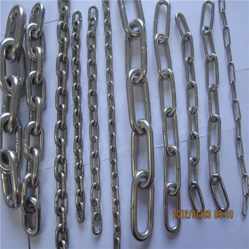 OEM Steelless Steel 304/316 4*20/ 22*88/42*168 Lifting Link Chain Factory Supply Good Usage Feedback