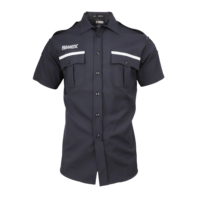 Customized Good Quality Navy CVC Police Men's Polo Shirt