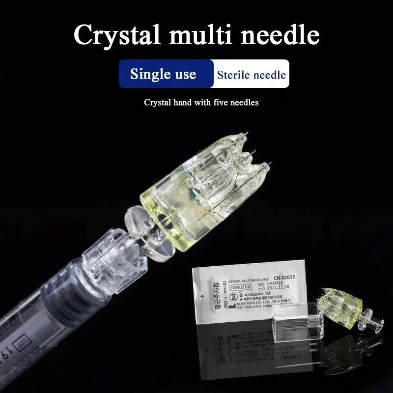 Best Selling Original Korea Disposable Crystal Multi Needle 5pin for Mesotherapy Injecting