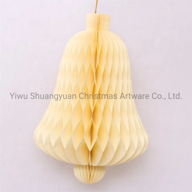 Christmas Paper Honeycomb Ball for Holiday Wedding Party Decoration Supplies Hook Ornament Craft Gifts