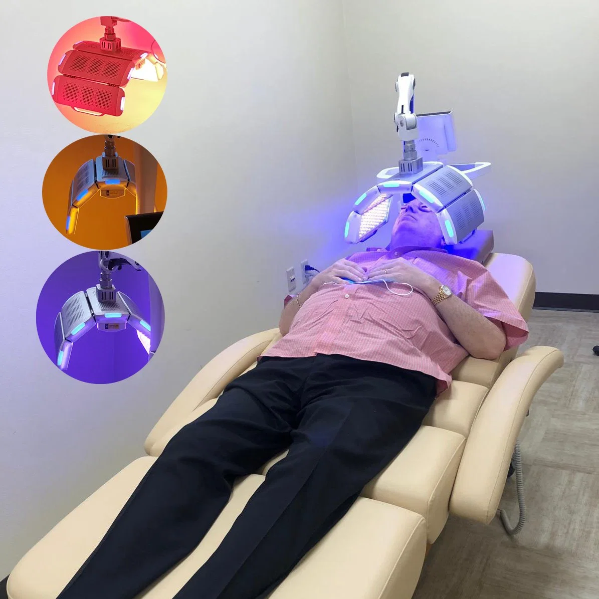 LED Facial Light Therapy Machine for Skin Rejuvenation Therapy